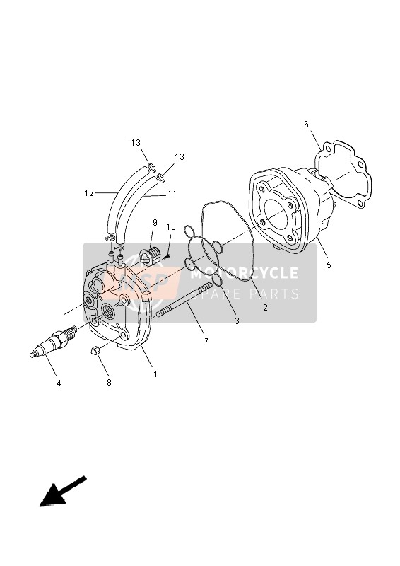 Yamaha CS50Z 2015 Cylindre pour un 2015 Yamaha CS50Z